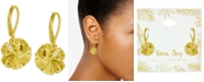 Kona Bay Flower Drop Earrings in Gold-Plate